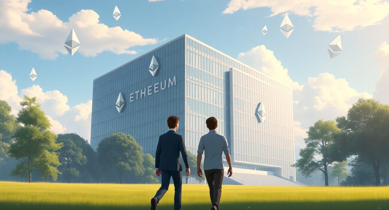 Vitalik Buterin and Sam Altman attending the pivotal Bitmine shareholder meeting on corporate expansion.