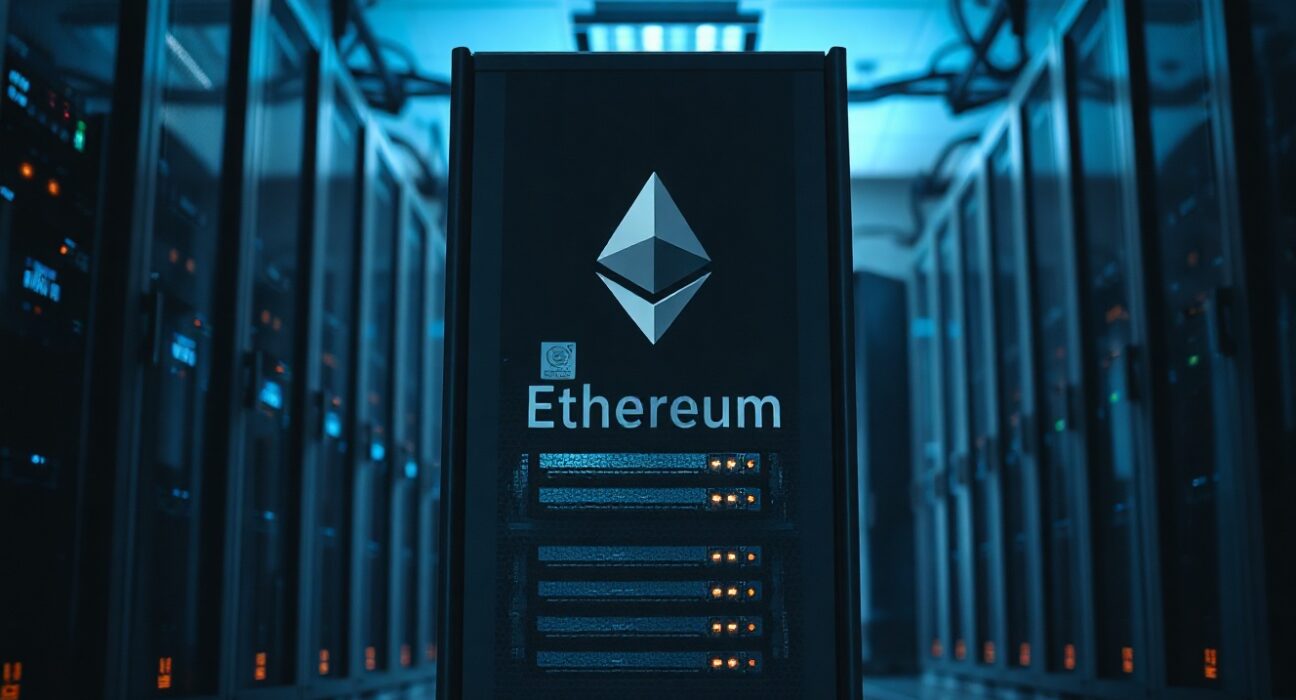 Bitmine's Ethereum staking data center with server racks
