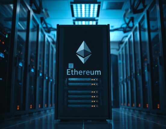 Bitmine's Ethereum staking data center with server racks