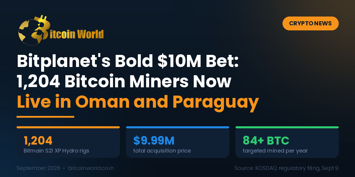 BitPlanet Turns Korea's First Bitcoin Treasury Into a Bitcoin Producer