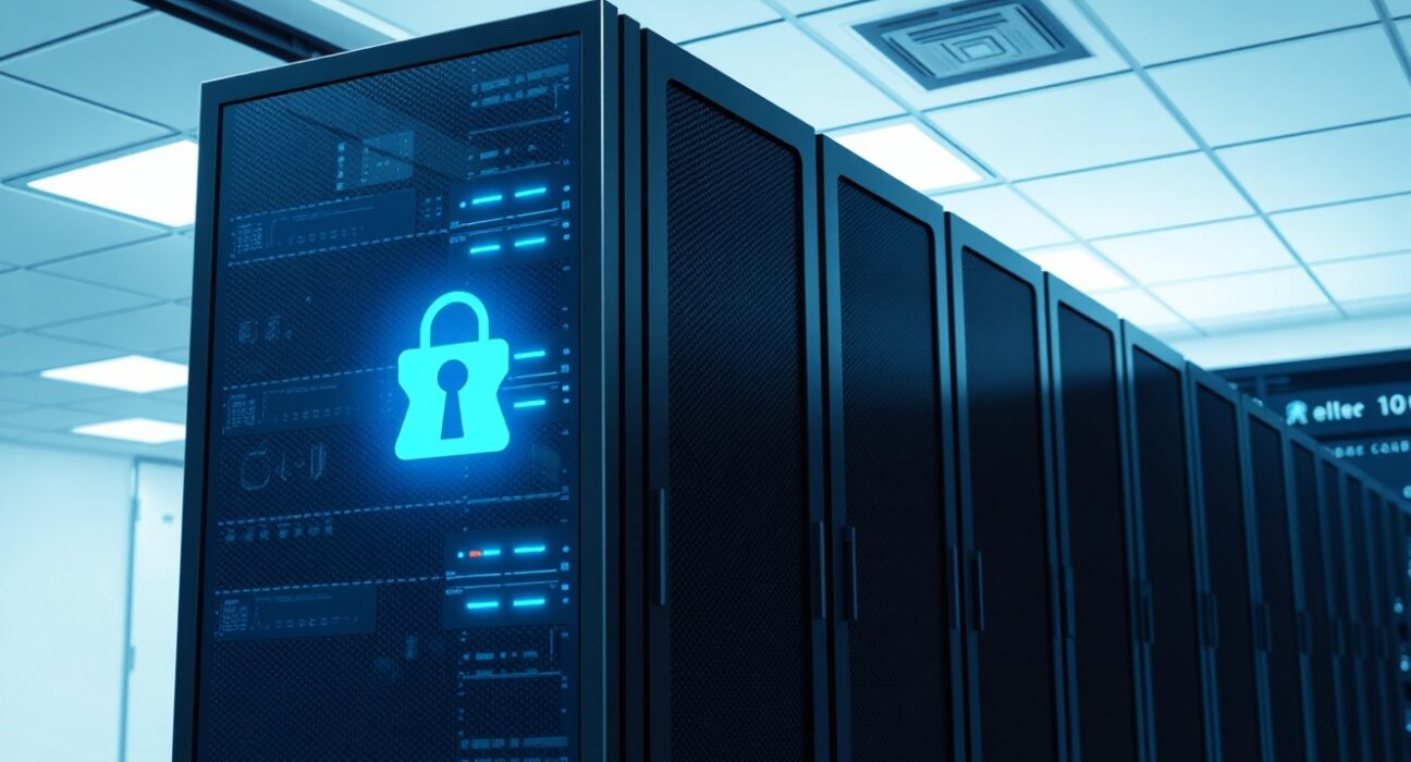 Illustration of a server breach representing the Bitrefill cyberattack with suspected North Korean hacking links.