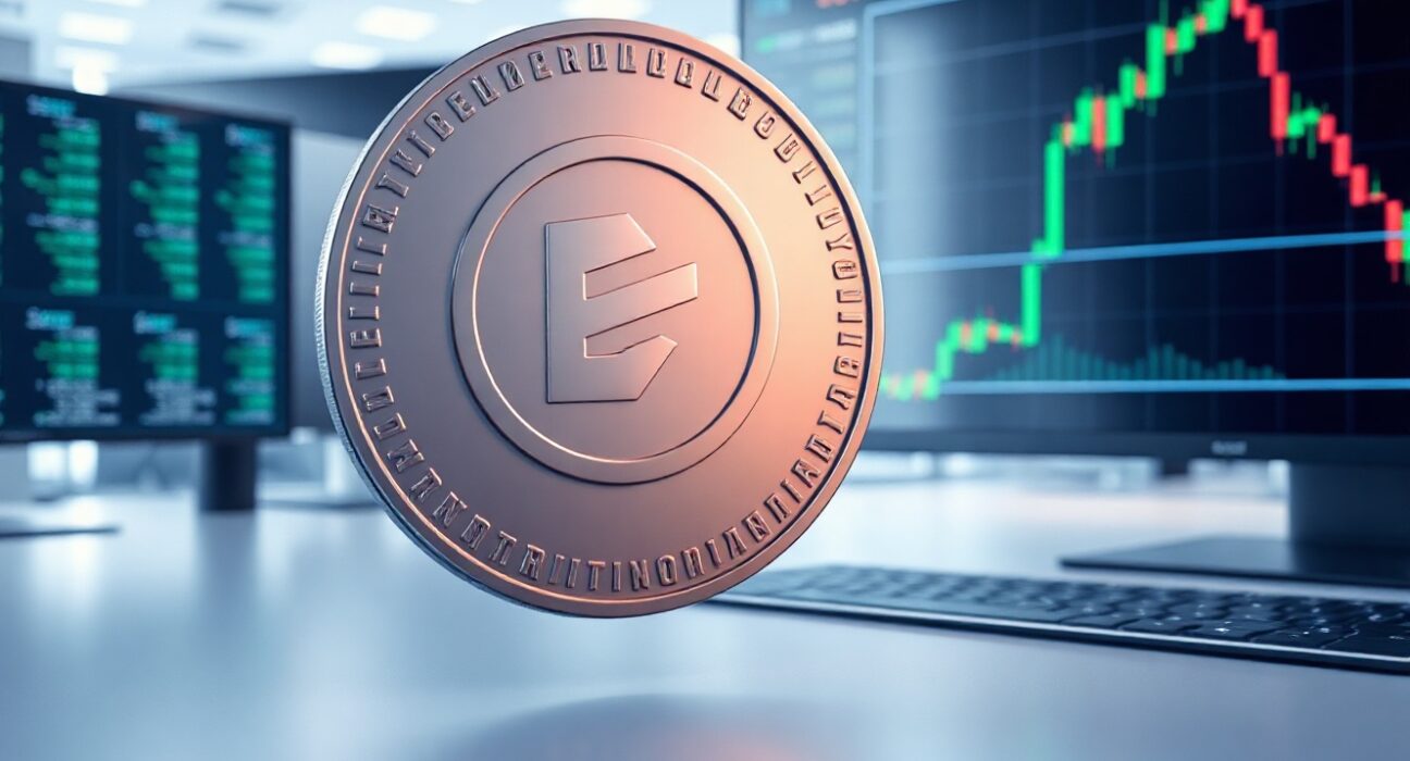 BitTorrent BTT token on a bullish chart with market analysis background
