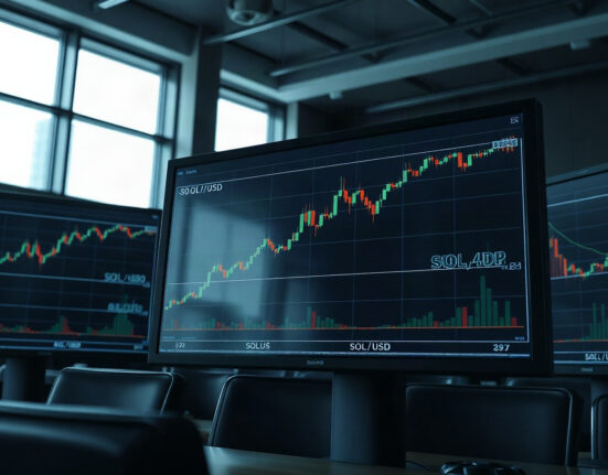 Bitwise BSOL Solana staking ETF record trading volume on trading monitors