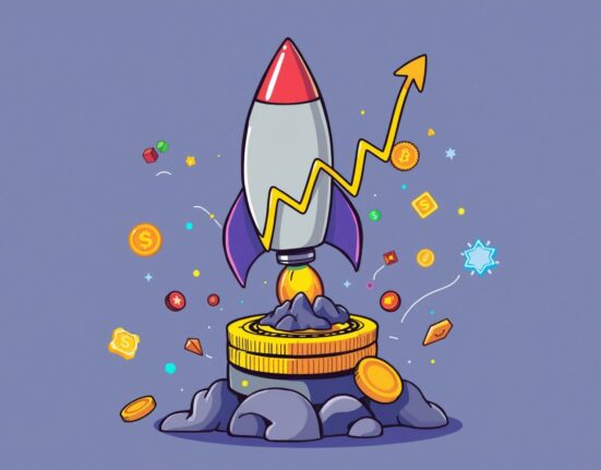 Revolutionary XRP ETF launching as financial rocket with digital assets