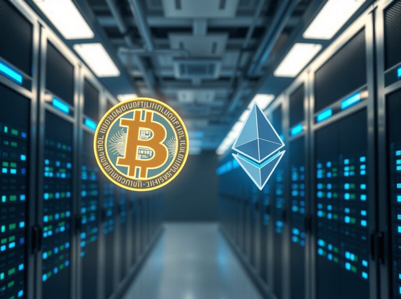 BlackRock's cryptocurrency deposit to Coinbase represents institutional investment in Bitcoin and Ethereum digital assets