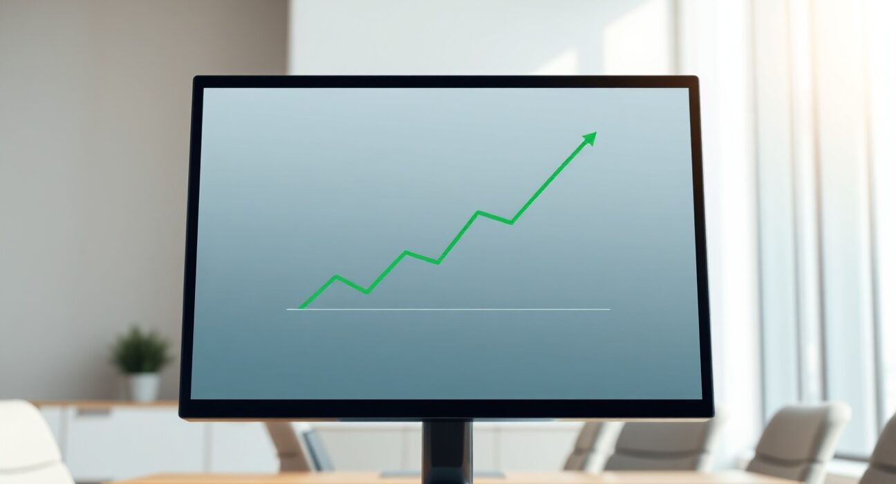 Professional trading desk monitoring BlackRock Bitcoin ETF performance and financial inflows.