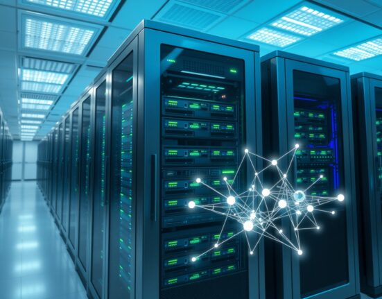 Secure institutional data center for cryptocurrency custody like BlackRock uses with Coinbase Prime.