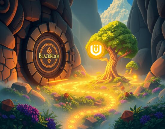 BlackRock's BUIDL tokenized fund integrating with the Uniswap decentralized exchange for institutional trading.