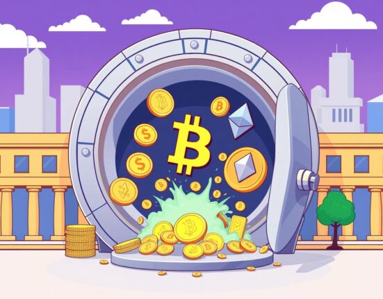 BlackRock crypto deposits flowing from institutional vault to exchange platform