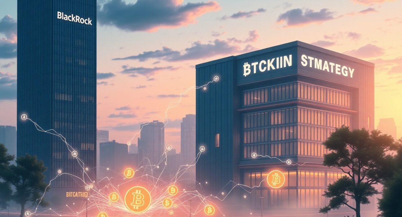 BlackRock ETF investment in Strategy preferred stock connecting traditional finance with cryptocurrency exposure