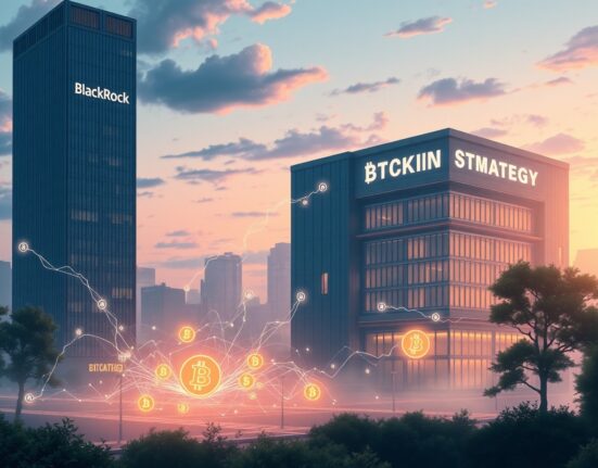 BlackRock ETF investment in Strategy preferred stock connecting traditional finance with cryptocurrency exposure