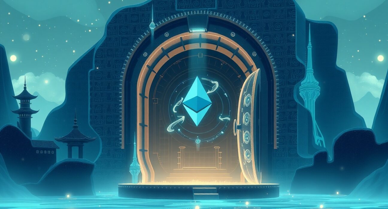 BlackRock Ethereum ETF staking revenue distribution between traditional finance and blockchain infrastructure