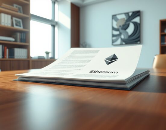 BlackRock's SEC filing document for its Ethereum staking ETF with a reduced 10% fee proposal.