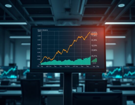 Trading data visualization showing the record-breaking daily volume for BlackRock's IBIT Bitcoin ETF in 2025.
