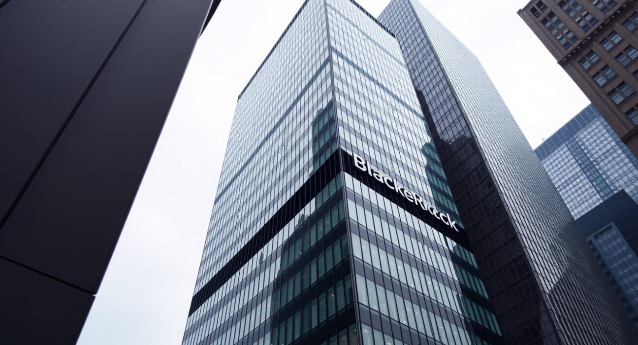 Exterior of BlackRock headquarters building in New York City
