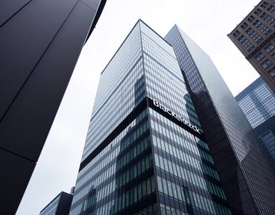 Exterior of BlackRock headquarters building in New York City