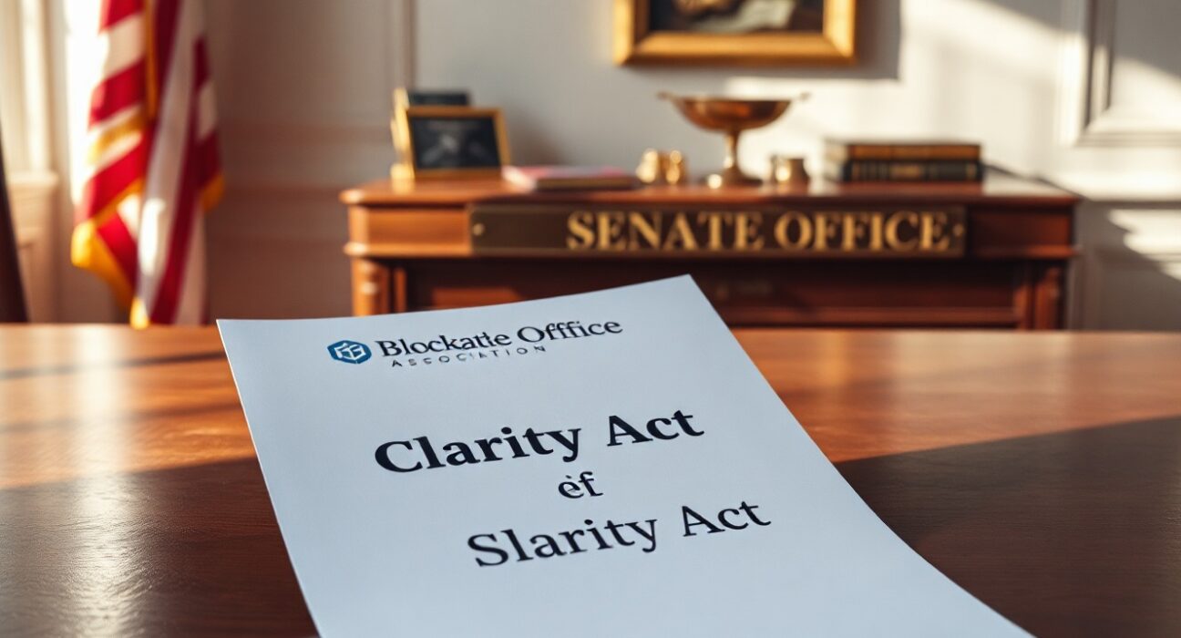 Blockchain Association letter urging Senate to pass the Clarity Act for digital asset regulation