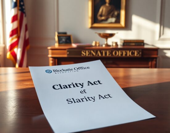 Blockchain Association letter urging Senate to pass the Clarity Act for digital asset regulation