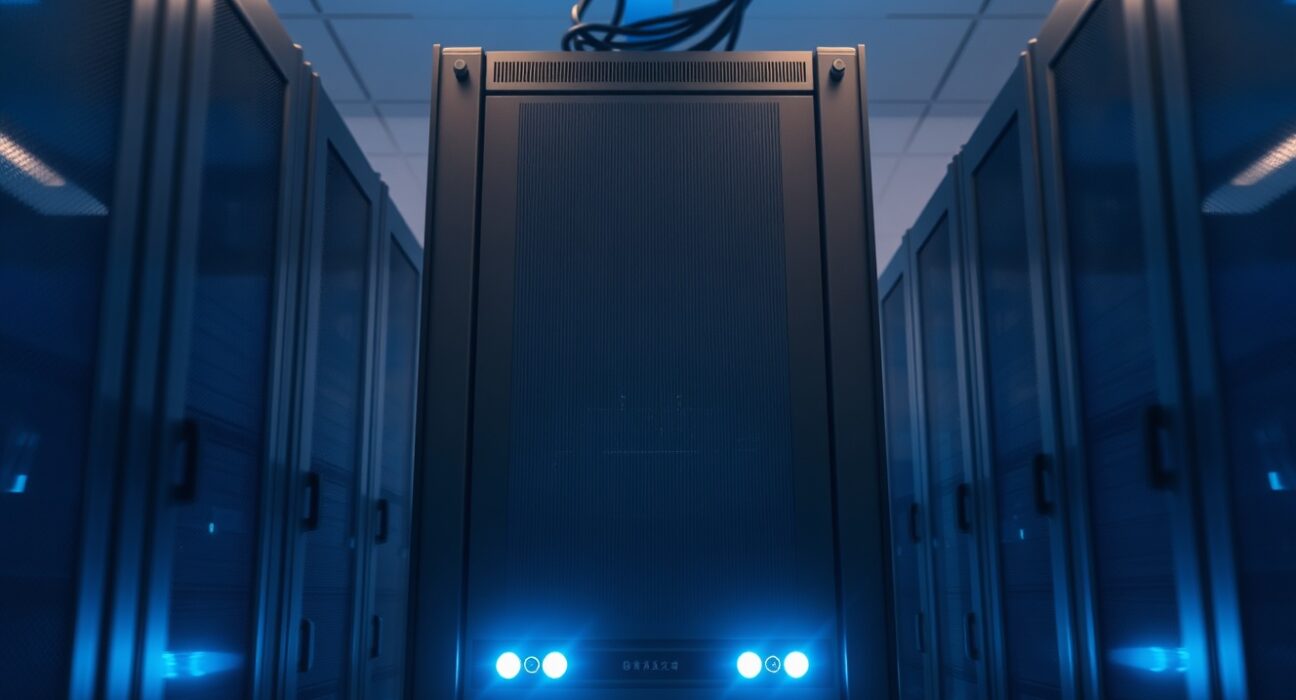 Blockchain Capital's strategic ETH staking represented by secure data center infrastructure.