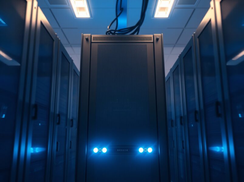 Blockchain Capital's strategic ETH staking represented by secure data center infrastructure.