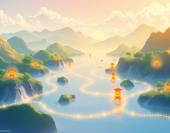 Blockchain technology fueling global GDP growth through digital data streams connecting continents.