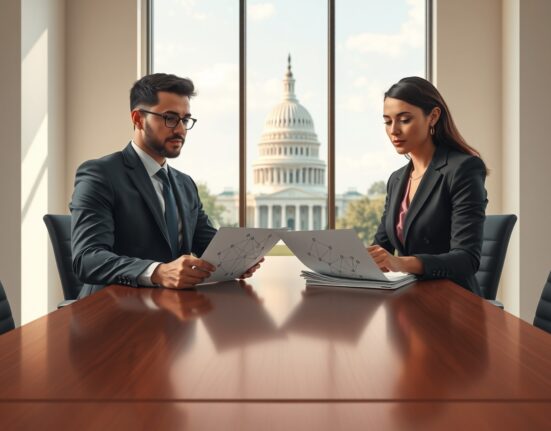 Blockchain Leadership Fund policy meeting in Washington D.C. with U.S. Capitol view