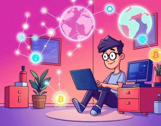 Entrepreneur using blockchain technology to build financial applications from simple room