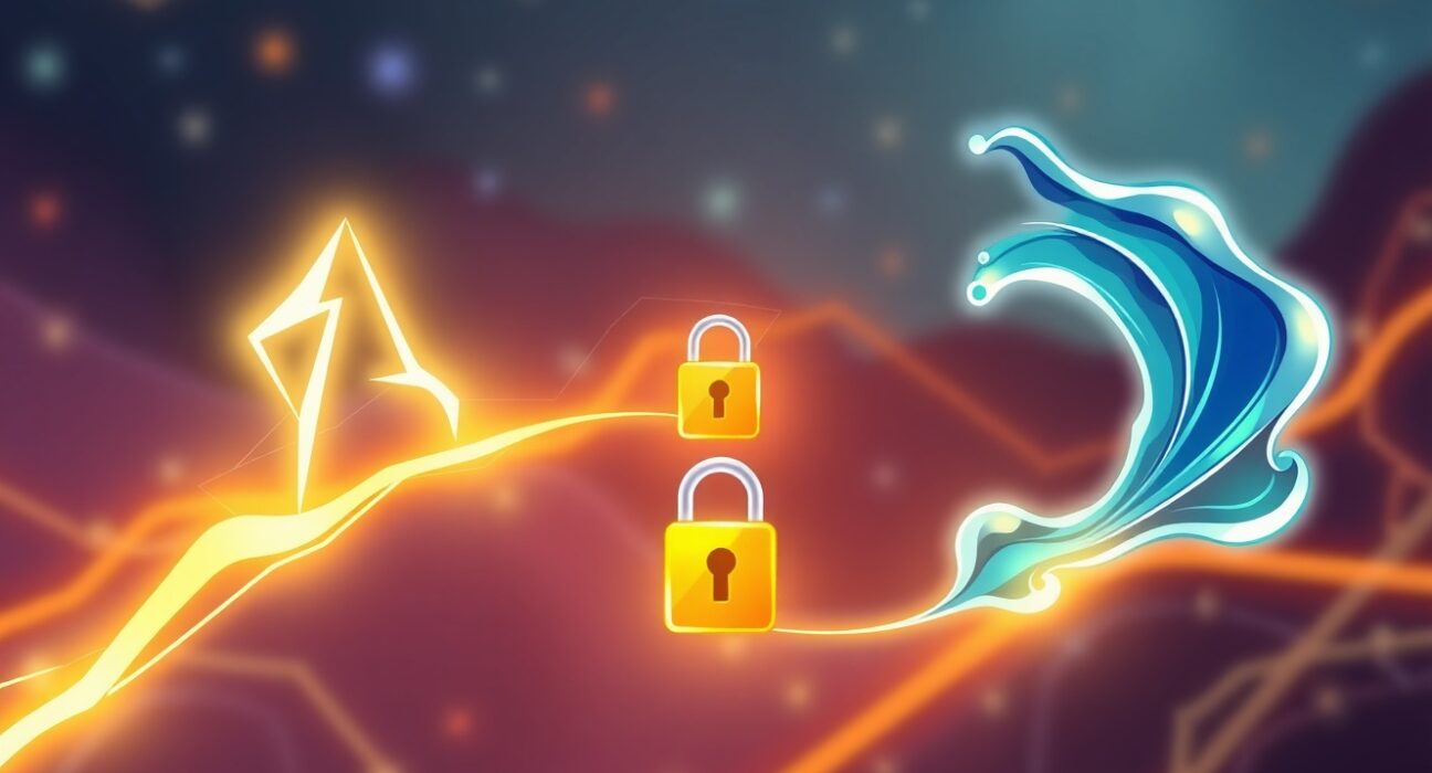 Secure atomic swaps connecting Bitcoin's Lightning and Liquid networks for seamless transactions.