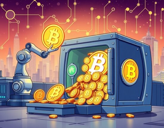 A cartoon illustration depicting Nano Labs' strategic increase in BNB holdings, symbolizing their significant investment in the crypto space.