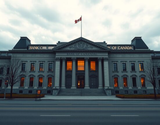 Bank of Canada building in Ottawa reflecting BoC hawkish tilt and conflict risks for CAD outlook
