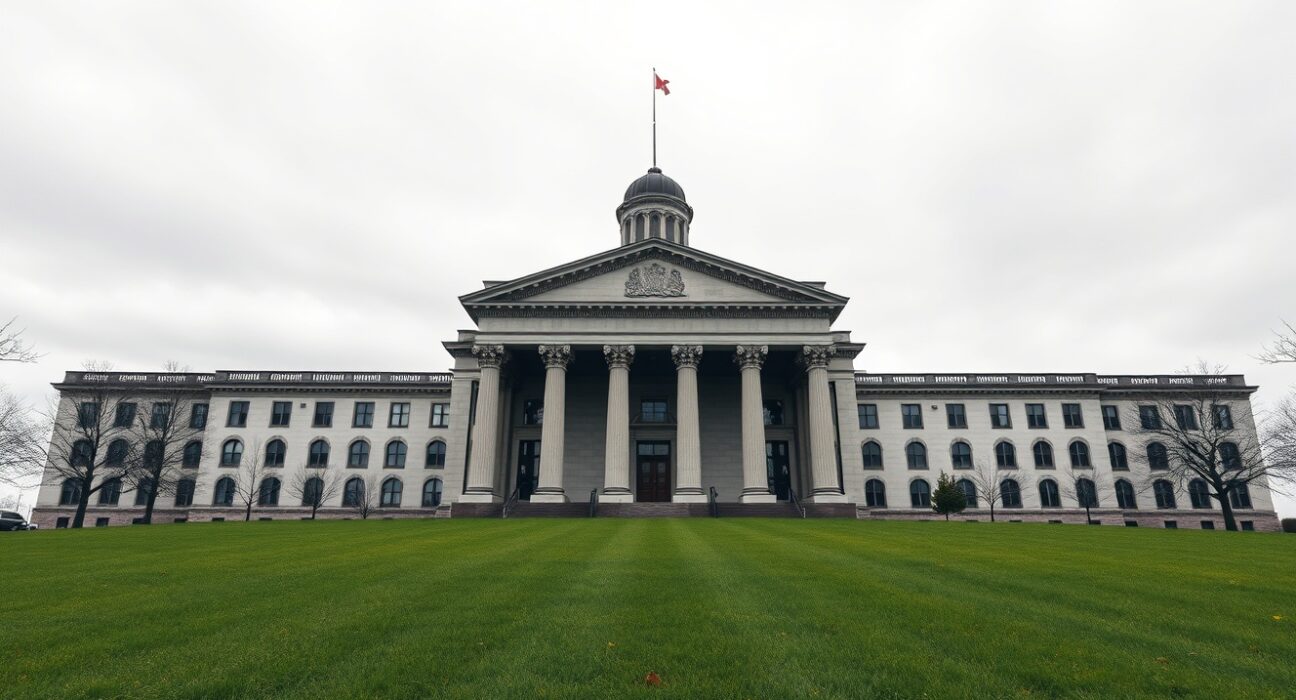 Bank of Canada building in Ottawa as BoC interest rates remain unchanged amid economic uncertainty