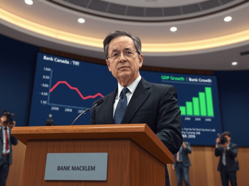 Bank of Canada Governor Tiff Macklem delivers a speech on the economic outlook after the central bank held interest rates unchanged.
