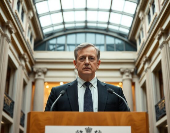 Bank of England Governor Andrew Bailey discussing monetary policy and interest rate outlook.