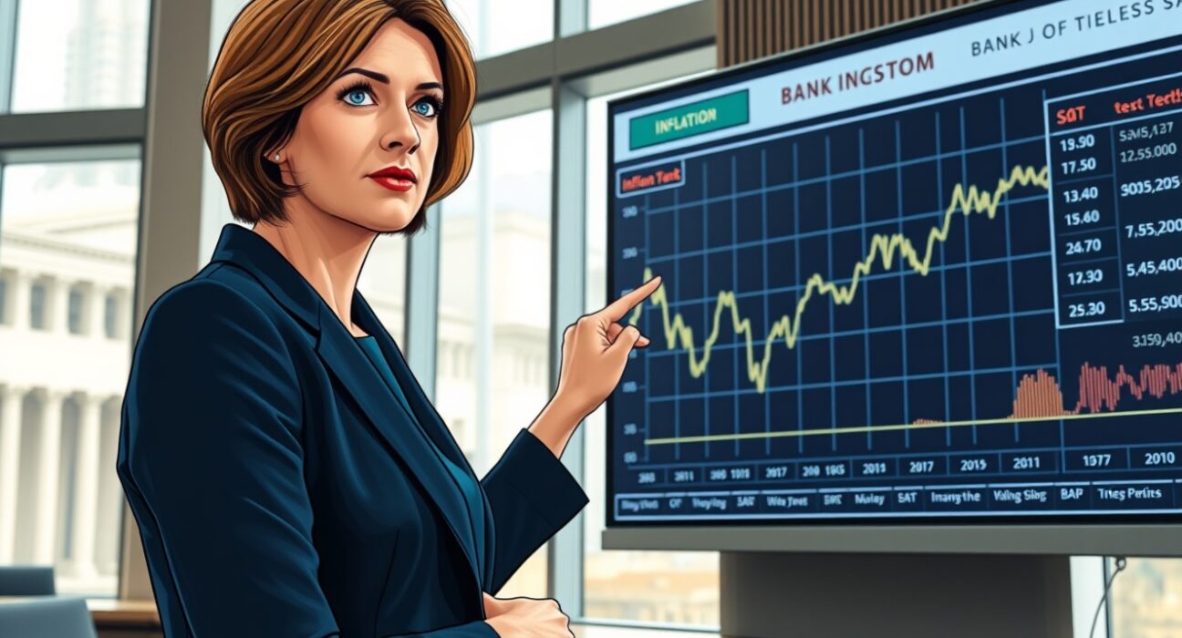 Bank of England policymaker Megan Greene analyzing inflation charts warning about second-round effects