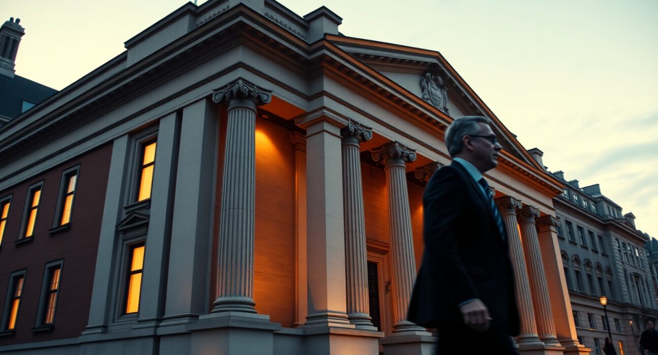 Bank of England building representing monetary policy decisions affecting GBP exchange rates