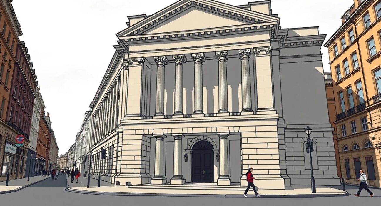 Bank of England building in London, representing BoE hold stance and resilient UK data analysis by TD Securities.