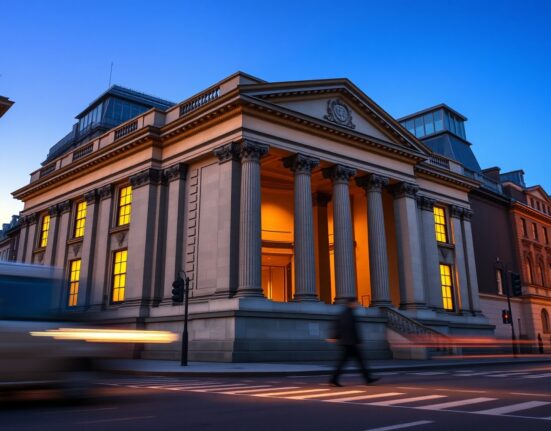 Bank of England building analysis of interest rates and energy market uncertainty