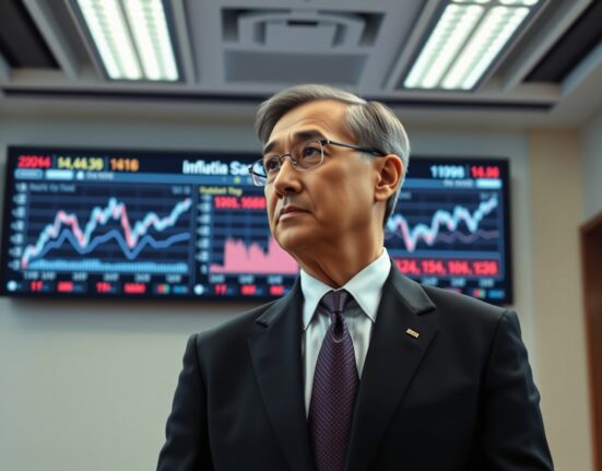 Bank of England official analyzing economic charts about interest rate policy decisions