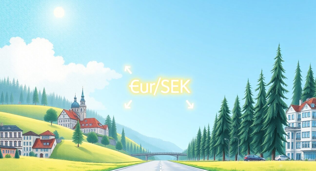 Bank of America's analysis forecasting the Euro to Swedish Krona exchange rate reaching 10.50.