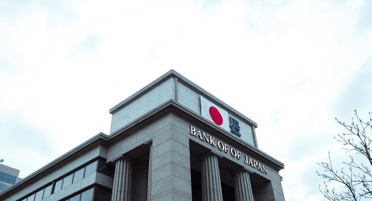 Bank of Japan headquarters in Tokyo, central bank building exterior