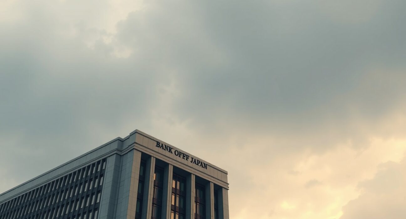 Bank of Japan headquarters in Tokyo as Iran war fuels inflation concerns and BOJ holds rates steady.