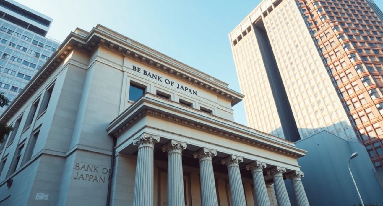 Bank of Japan headquarters building representing financial system stability in Tokyo