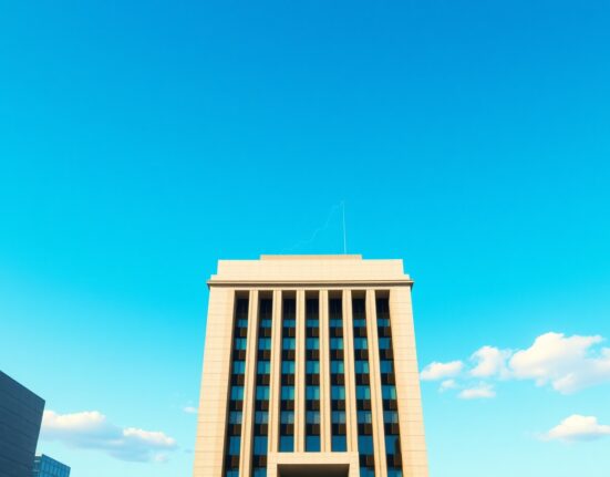 Bank of Japan building in Tokyo with subtle oil barrel icon overlay, representing BoJ June hike risk and oil shock analysis by TD Securities.