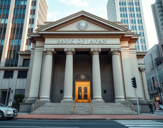 Bank of Japan headquarters representing monetary policy decisions on interest rates and inflation