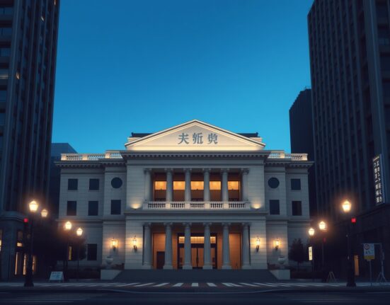 Bank of Japan headquarters in Tokyo representing potential monetary policy shift amid geopolitical risks