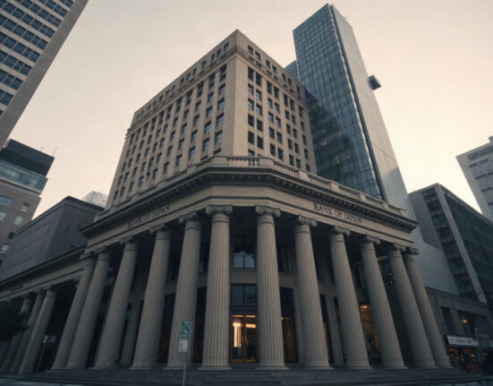 Bank of Japan headquarters in Tokyo, symbolizing monetary policy decisions.