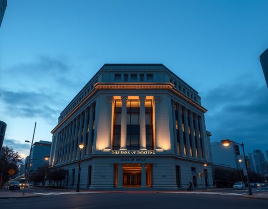 Bank of Japan headquarters building representing monetary policy tightening decisions in Tokyo