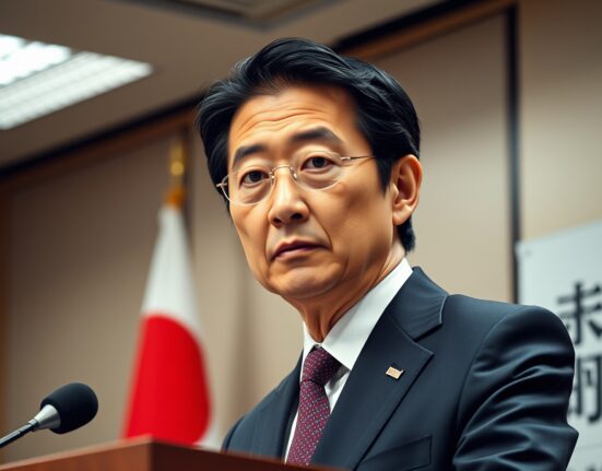 Bank of Japan Governor Kazuo Ueda discussing foreign exchange impact on Japanese economy.