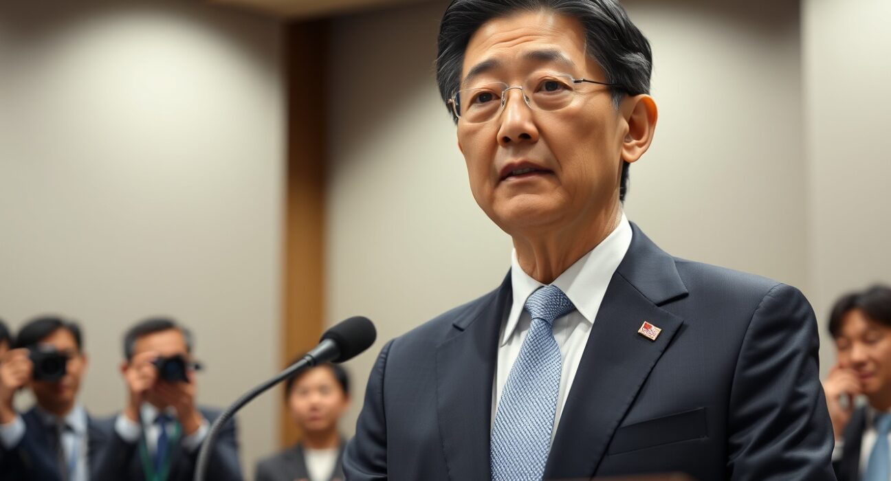 Bank of Japan Governor Kazuo Ueda announces monetary policy stance on Japan's financial conditions