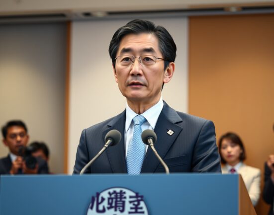 Bank of Japan Governor Kazuo Ueda discussing monetary policy and forex market impacts at Tokyo press conference